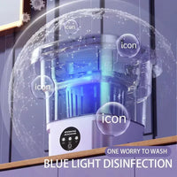 8L Portable Small Foldable Washing Machine with Spin Dryer For Socks Underwear Panties Washer Household Mini Washing Machine