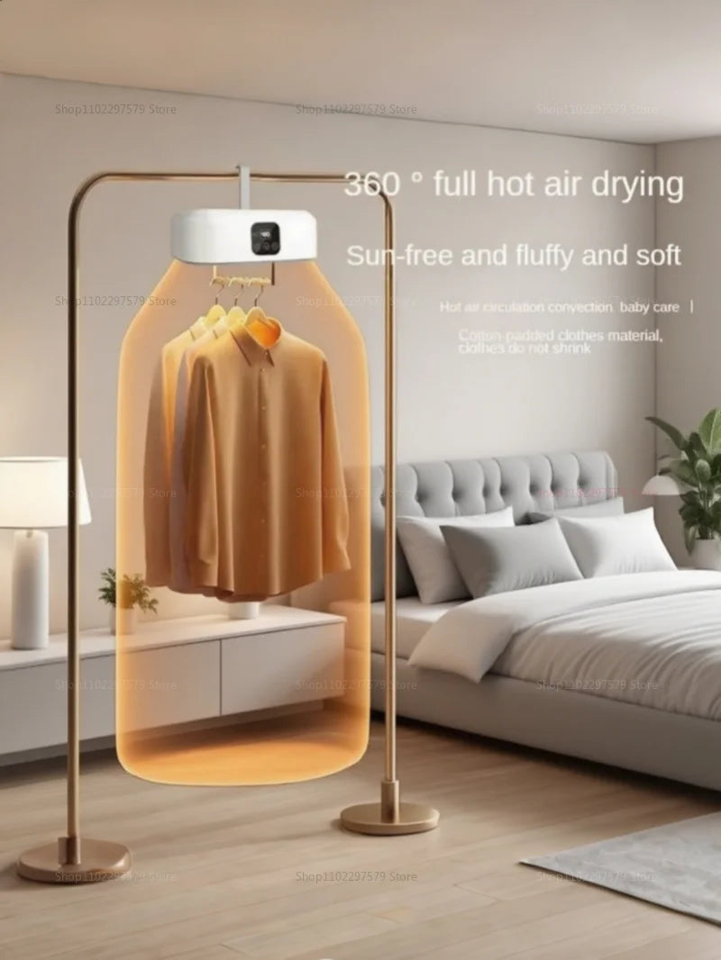 Multifunctional Dryer Portable Clothing Dryer Compact Foldable Laundry Dryer Machine with Dryer Bag and Time Setting Dryer