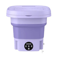 8L Portable Small Foldable Washing Machine with Spin Dryer For Socks Underwear Panties Washer Household Mini Washing Machine